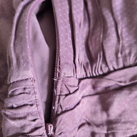 Gal Meets Glam Collection Genevieve Dress Maxi Pleated Mauve Silky Women 8 - Picture 14 of 14